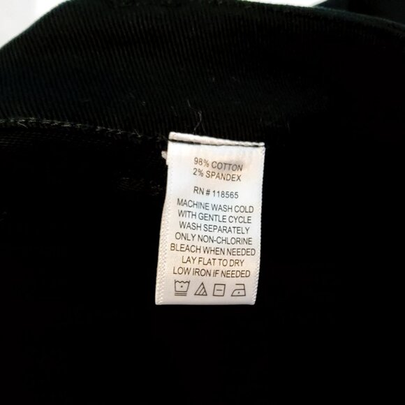 Lacey Chabert Collection Womens Black Pants 1X Cotton/Spandex Blend - Picture 6 of 11